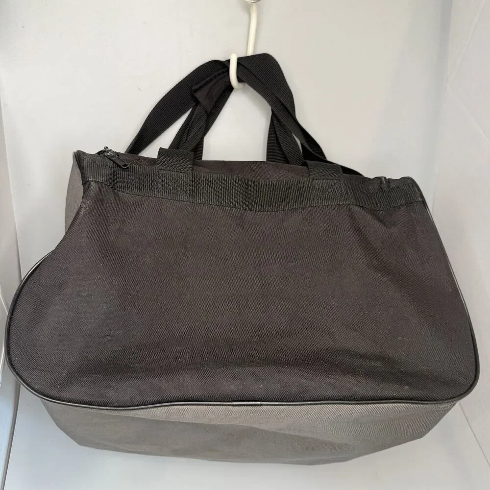 adidas Diablo Small 16x10x10 Duffel Gym Bag 20L Black Gray Zip Travel Strap EUC